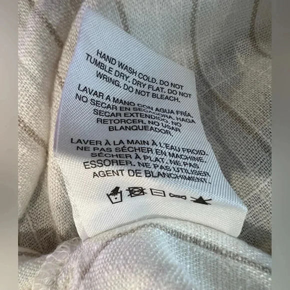 NEW with tags (NWT) Altard State Striped Cream Cotton Long Sleeve Shirt - Picture 8 of 12